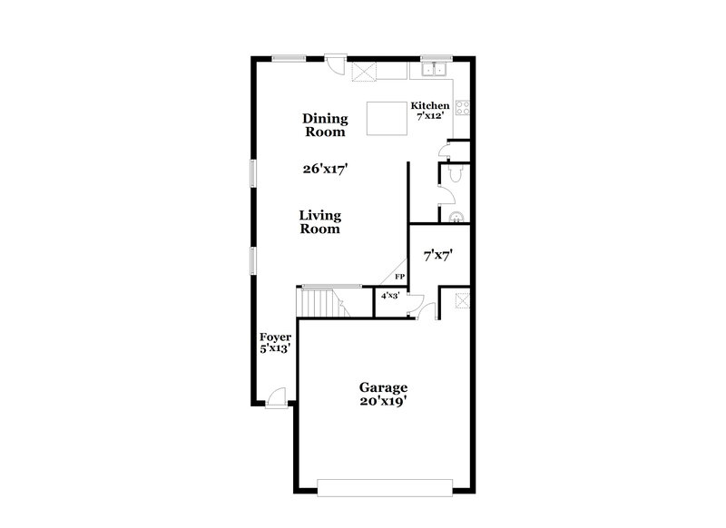 1,875/Mo, 1082 Lear Dr Locust Grove, GA 30248 Floor Plan View 2