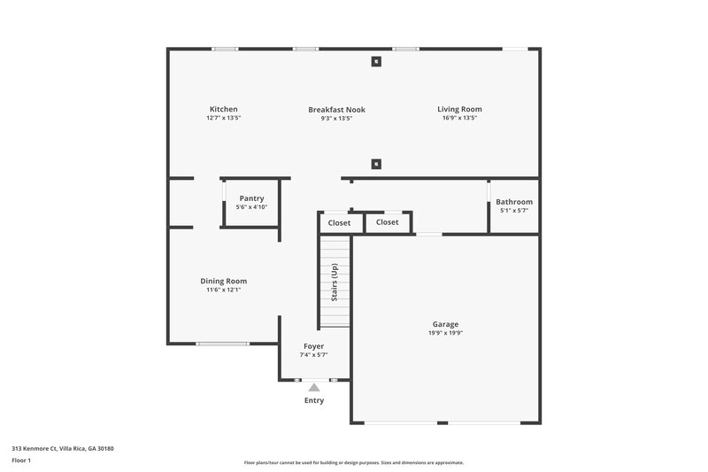 2,245/Mo, 313 Kenmore Ct Villa Rica, GA 30180 Floor Plan View