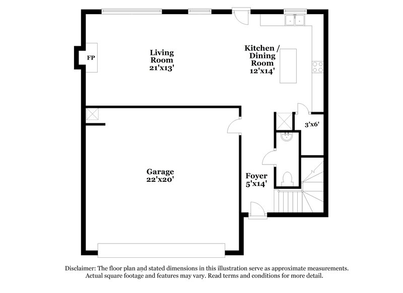 1,875/Mo, 7524 Congregation St Fairburn, GA 30291 Floor Plan View