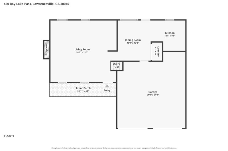 1,935/Mo, 460 Bay Lake Pass Lawrenceville, GA 30046 Floor Plan View
