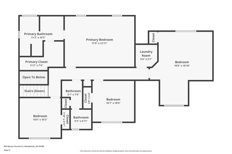 2,515/Mo, 403 Mt Vernon Ct Woodstock, GA 30189 Floor Plan View 2