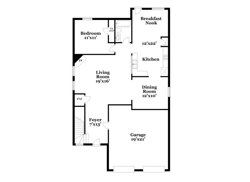 3,480/Mo, 6109 Hemperly Rd Atlanta, GA 30349 Floor Plan View