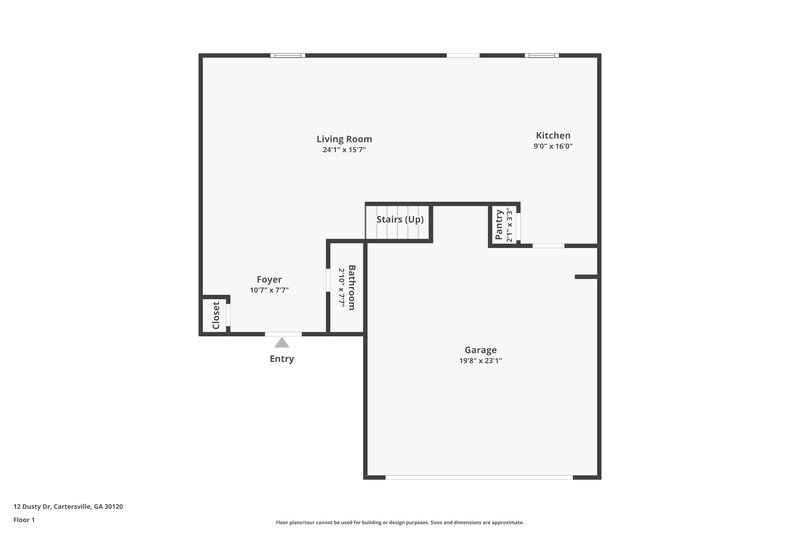 2,450/Mo, 12 Dusty Dr Cartersville, GA 30120 Floor Plan View