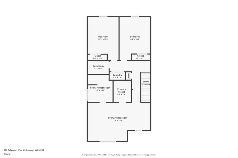 1,935/Mo, 706 Galveston Way McDonough, GA 30253 Floor Plan View