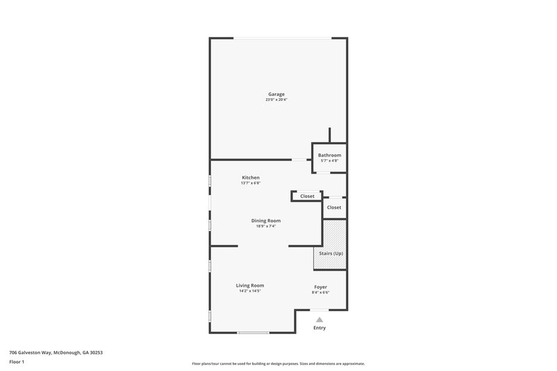 1,935/Mo, 706 Galveston Way McDonough, GA 30253 Floor Plan View 2