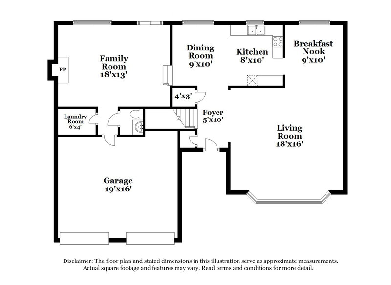 2,000/Mo, 2462 Briar Knoll Rd Lithonia, GA 30058 Floor Plan View