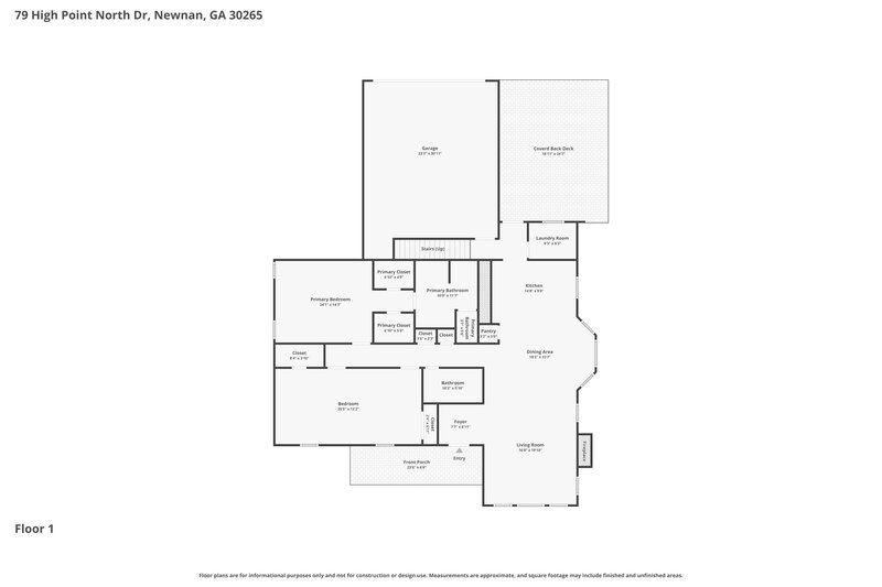 2,190/Mo, 79 High Point North Dr Unit 19 Newnan, GA 30265 Floor Plan View 2