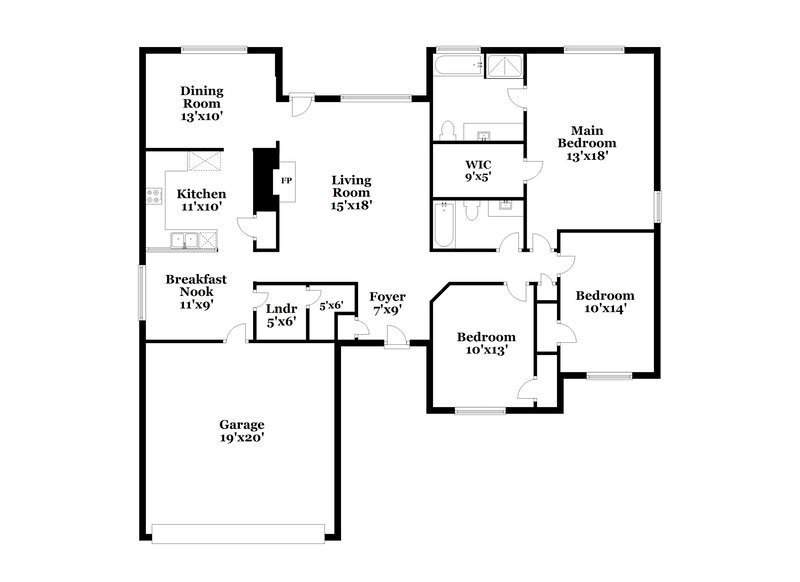 3,130/Mo, 85 Paris Dr Lawrenceville, GA 30043 Floor Plan View