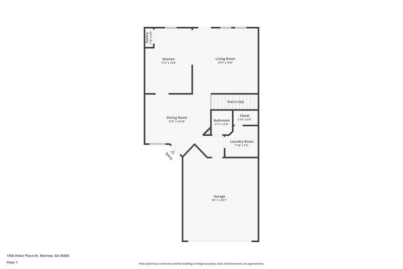 2,930/Mo, 1456 Arbor Pl Dr Morrow, GA 30260 Floor Plan View