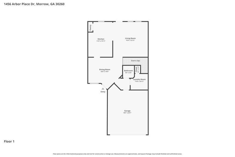 2,155/Mo, 1456 Arbor Pl Dr Morrow, GA 30260 Floor Plan View