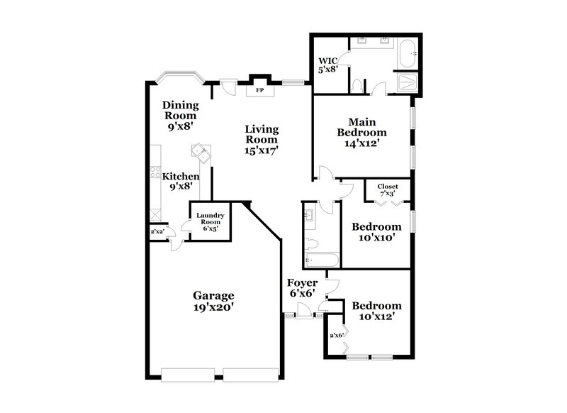 2,040/Mo, 12034 Harbour Town Pkwy Fayetteville, GA 30215 Floor Plan View