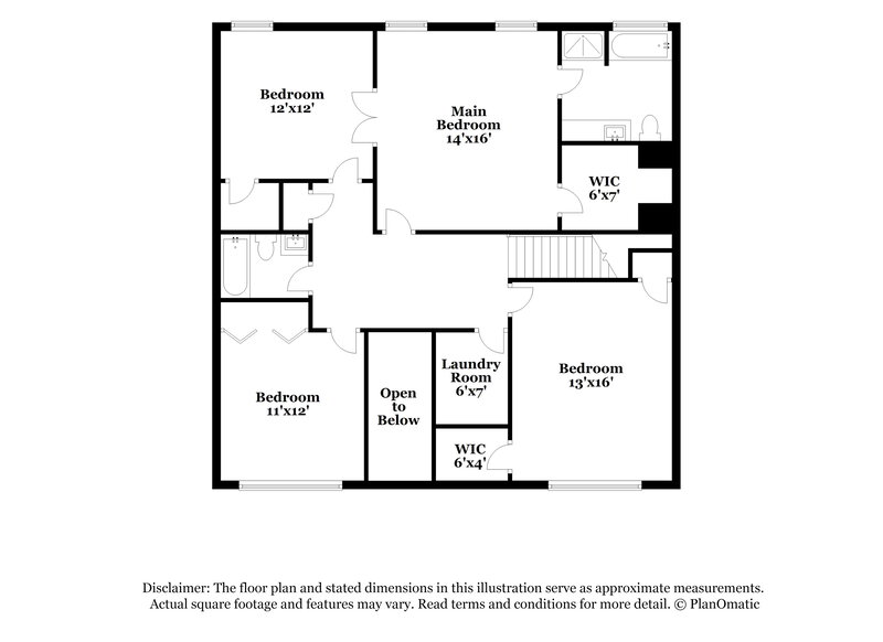 1,890/Mo, 501 Red Oak Ln Canton, GA 30114 Floor Plan View 2