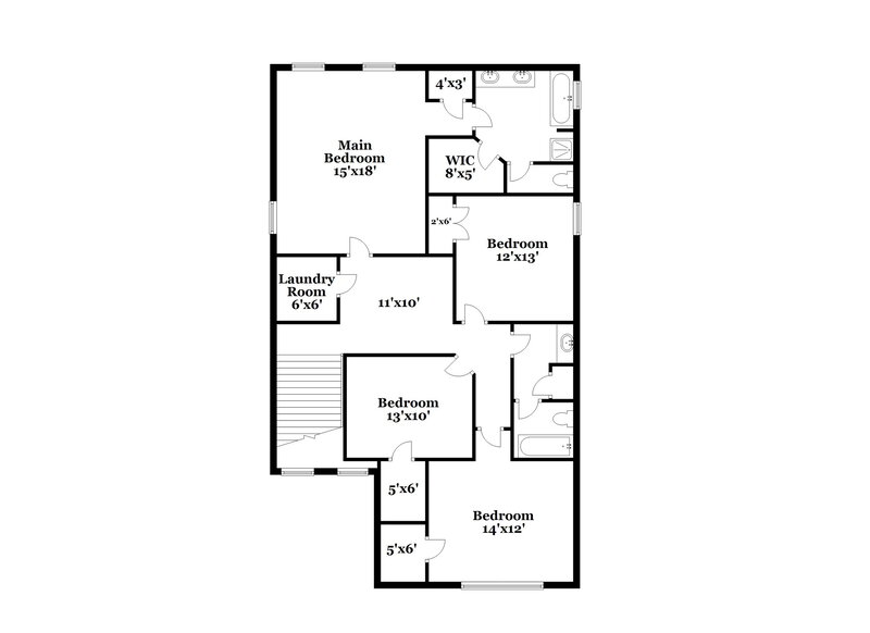 2,270/Mo, 1305 Worcester Trail McDonough, GA 30253 Floor Plan View 2