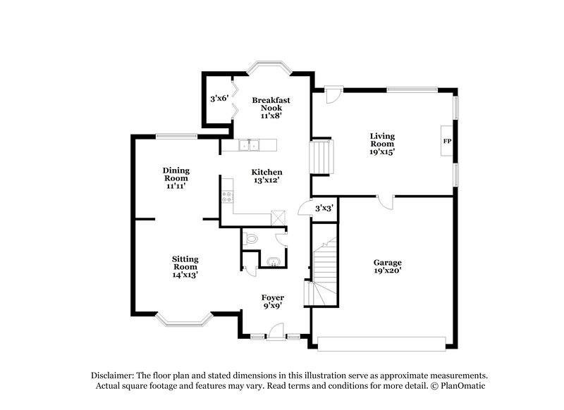 2,395/Mo, 3349 Garden Mill Terrace Ellenwood, GA 30294 Floor Plan View