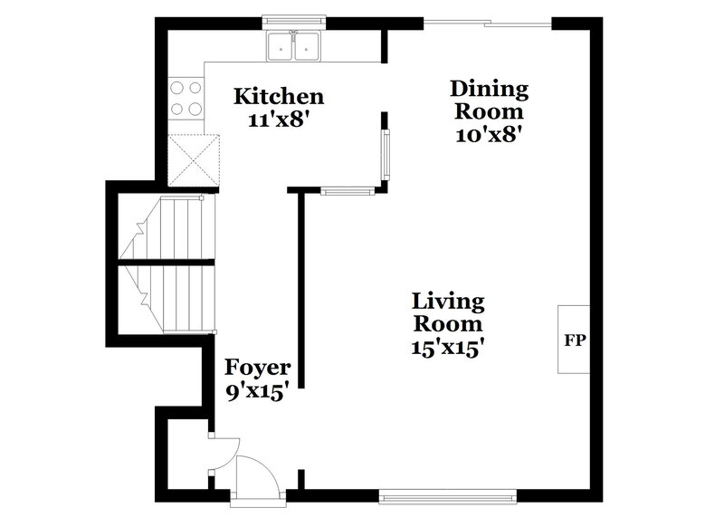 1,845/Mo, 5536 Marbut Forest Way Lithonia, GA 30058 Floor Plan View 2