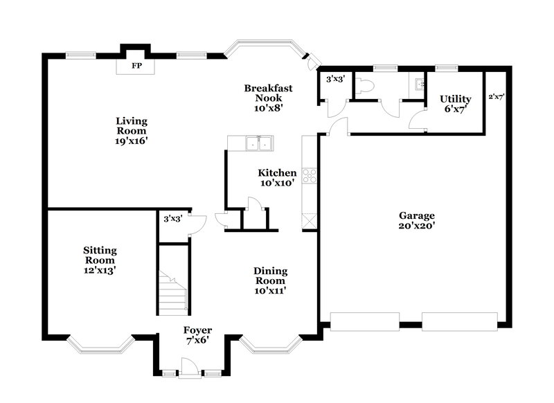 2,075/Mo, 1986 Boulder Gate Dr Ellenwood, GA 30294 Floor Plan View