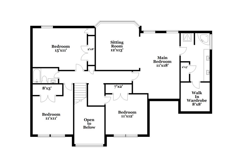 2,075/Mo, 1986 Boulder Gate Dr Ellenwood, GA 30294 Floor Plan View 2