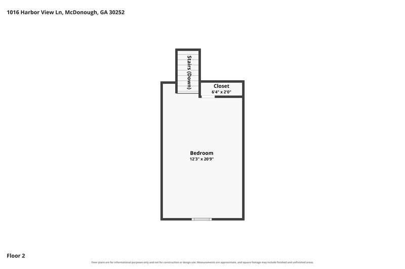 2,715/Mo, 1016 Harbor View Ln McDonough, GA 30252 Floorplan View 2