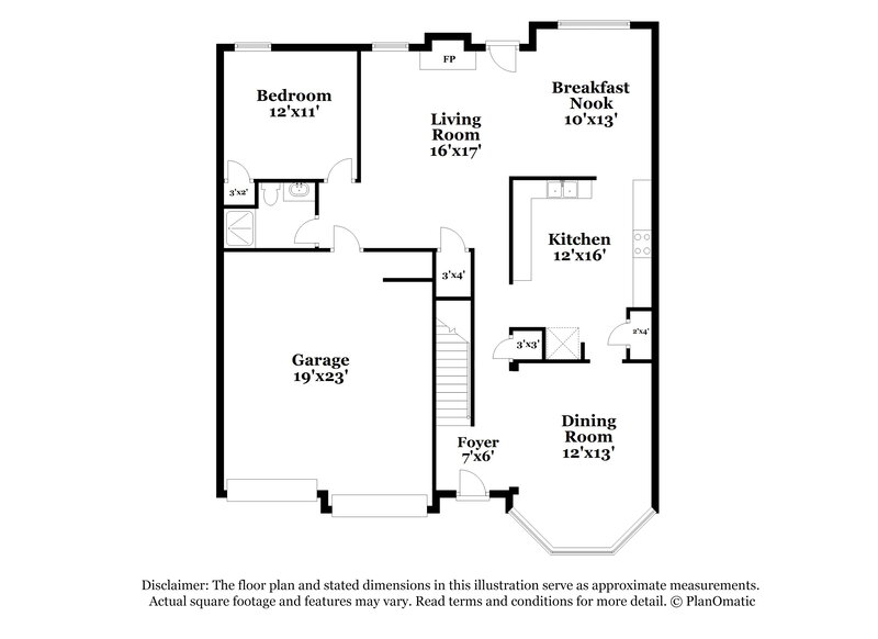 3,940/Mo, 6338 Oakwell Pl Fairburn, GA 30213 Floor Plan View