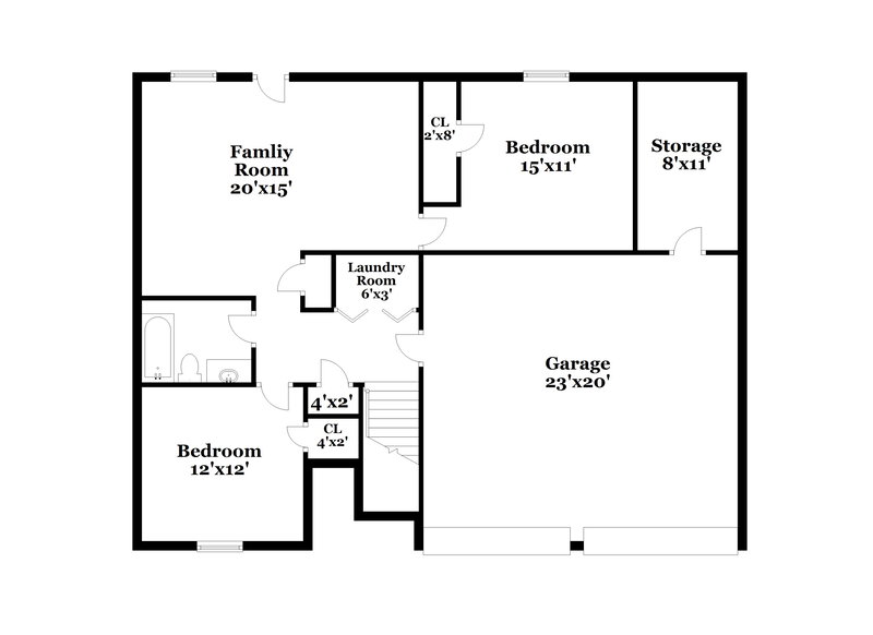 3,400/Mo, 8379 Browns Mill Trce Lithonia, GA 30038 Floor Plan View 2