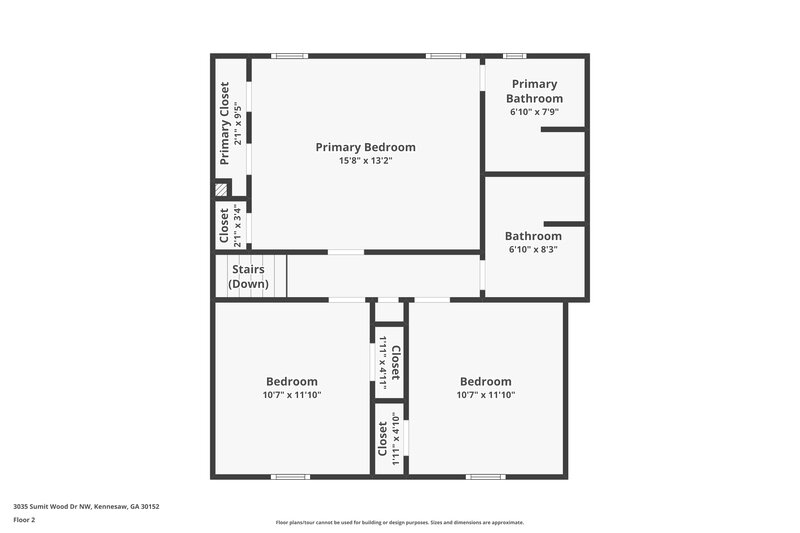 1,965/Mo, 3035 Sumit Wood Dr NW Kennesaw, GA 30152 Floor Plan View 2