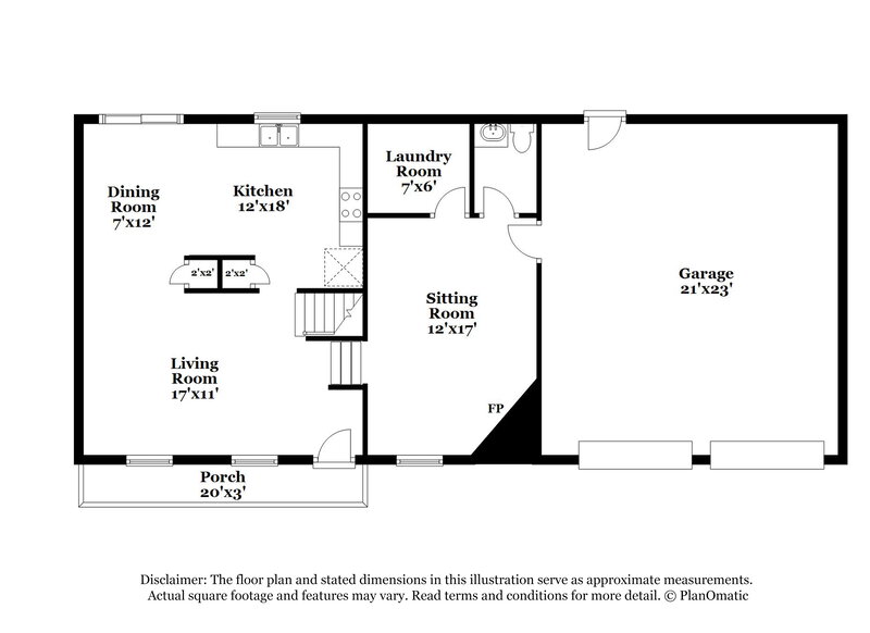 1,865/Mo, 6149 Raleigh Oaks Ct Lithonia, GA 30058 Floor Plan View