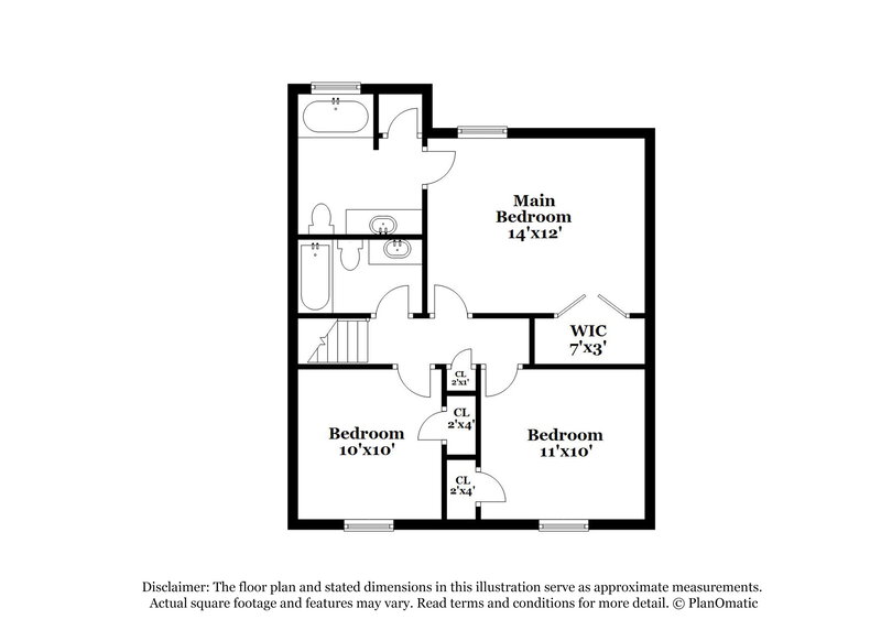 1,865/Mo, 6149 Raleigh Oaks Ct Lithonia, GA 30058 Floor Plan View 2