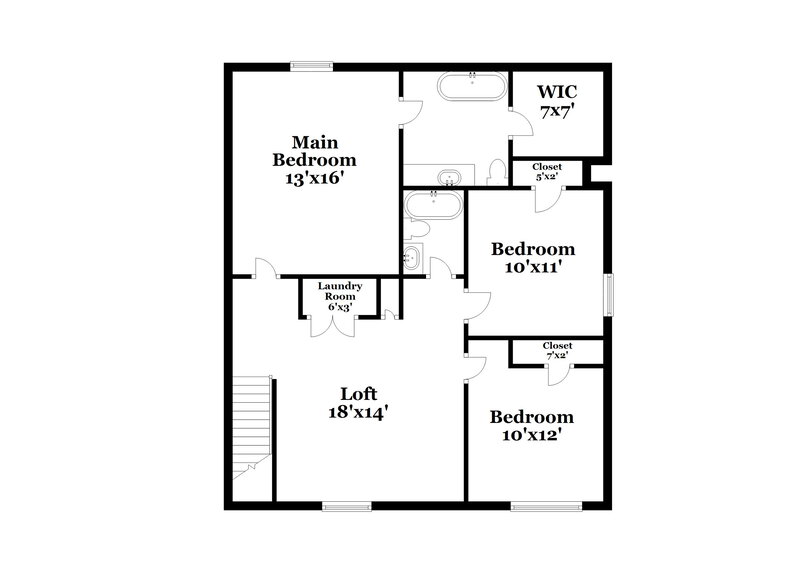2,270/Mo, 3531 Falconwood Dr Douglasville, GA 30135 Floor Plan View 2
