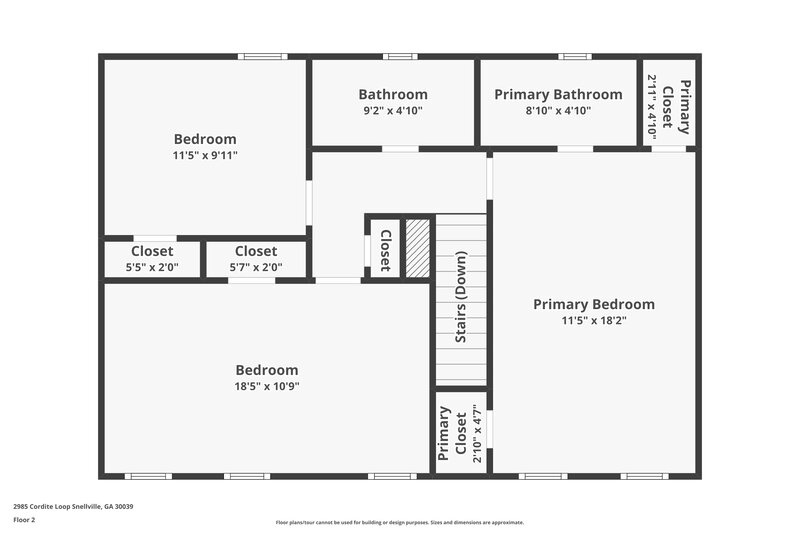1,940/Mo, 2985 Cordite Loop Snellville, GA 30039 Floor Plan View 2