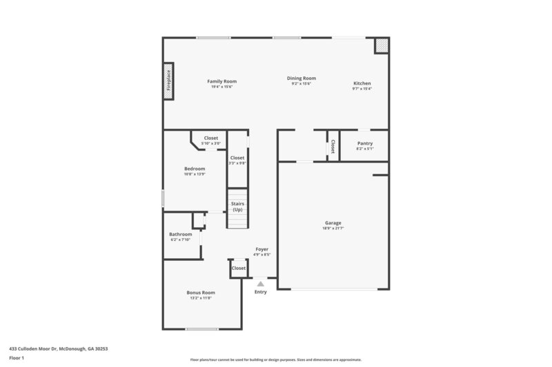 3,400/Mo, 433 Culloden Moor Dr McDonough, GA 30253 Floorplan View