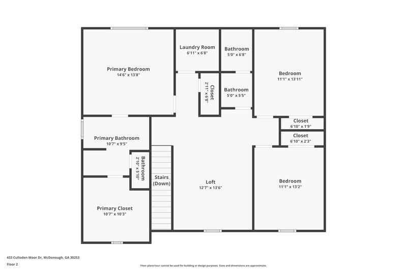 3,400/Mo, 433 Culloden Moor Dr McDonough, GA 30253 Floorplan View 2
