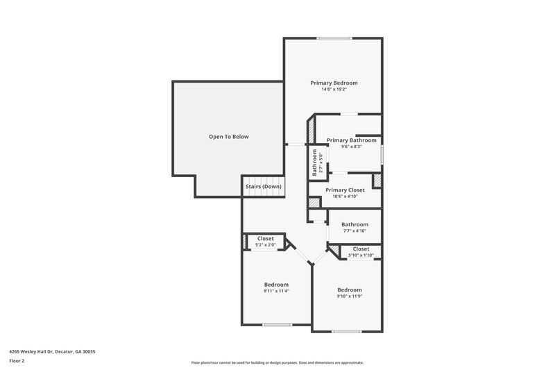 2,080/Mo, 4265 Wesley Hall Dr Decatur, GA 30035 Floor Plan View 2