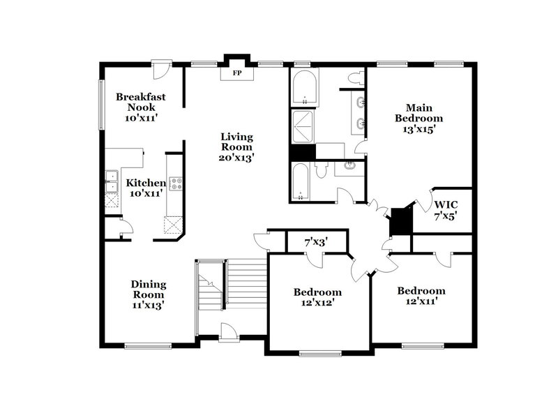 2,465/Mo, 830 Gateshead Ln Lawrenceville, GA 30043 Floor Plan View 2