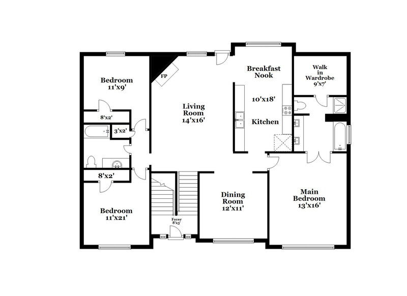 2,090/Mo, 5007 Grist Mill Dr Villa Rica, GA 30180 Floor Plan View