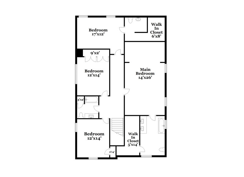 2,335/Mo, 3107 Tylerton Dr SW Atlanta, GA 30311 Floor Plan View 2