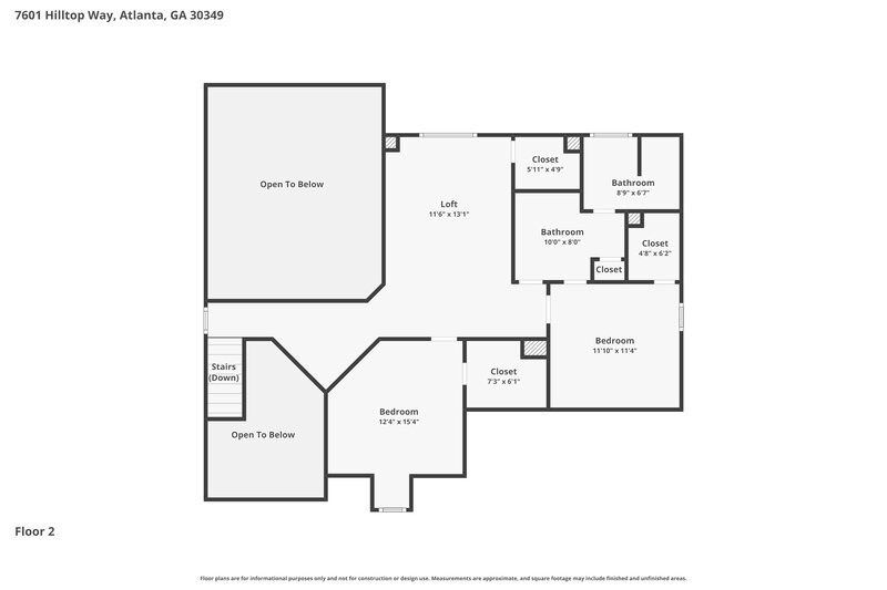 0/Mo, 7601 Hilltop Way College Park, GA 30349 Floorplan View 2
