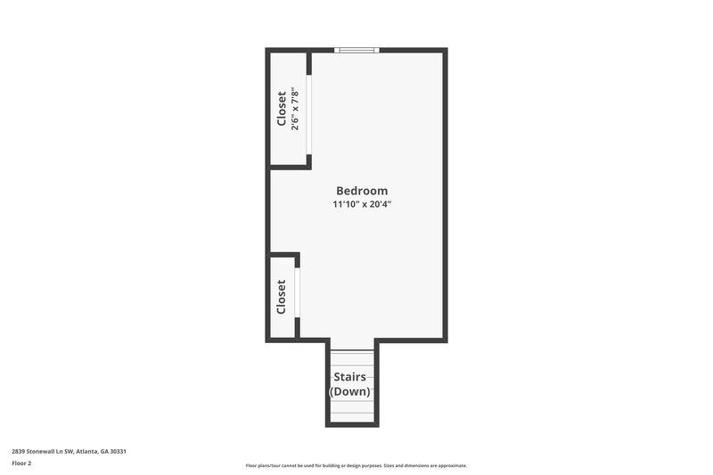 2,430/Mo, 2839 Stonewall Ln SW Atlanta, GA 30331 Floorplan View 2