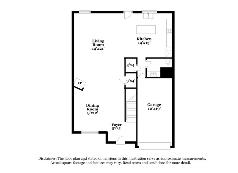 2,115/Mo, 6596 Woodwell Dr Union City, GA 30291 Floor Plan View