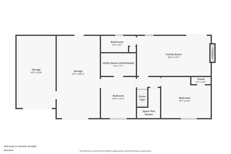 2,185/Mo, 2935 Sandy Cir Riverdale, GA 30296 Floor Plan View 2