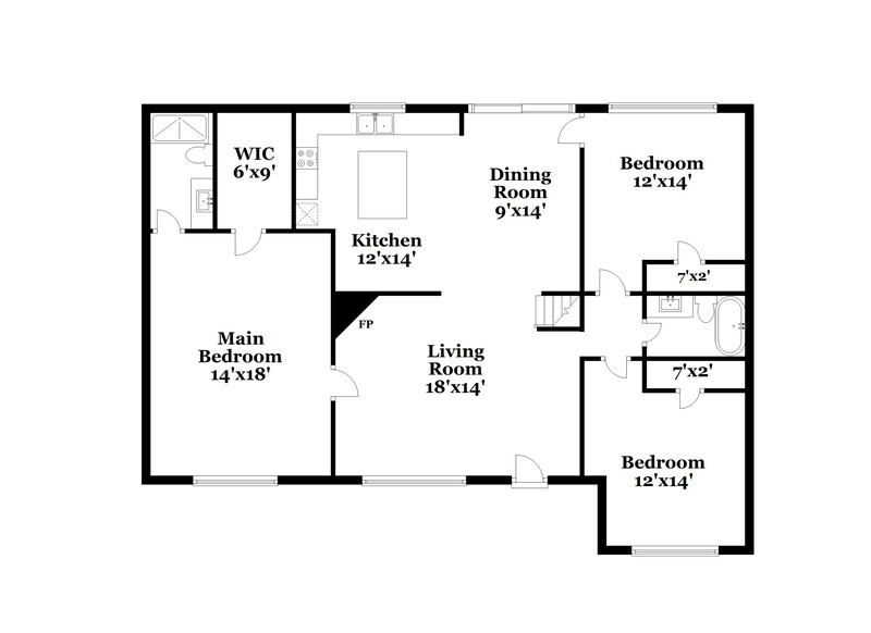 1,880/Mo, 2273 Ashton Dr Villa Rica, GA 30180 Floorplan View 2