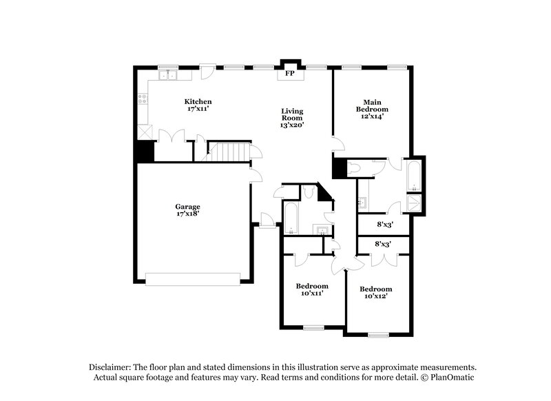 2,665/Mo, 714 Cherry Branch Cir Fairburn, GA 30213 Floor Plan View