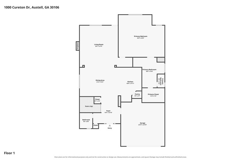 2,710/Mo, 1000 Cureton Dr Austell, GA 30106 Floor Plan View