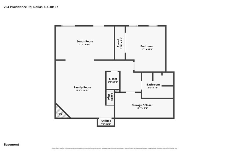 2,320/Mo, 204 Providence Rd Dallas, GA 30157 Floor Plan View
