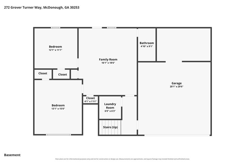 2,400/Mo, 272 Grover Turner Way McDonough, GA 30253 Floor Plan View