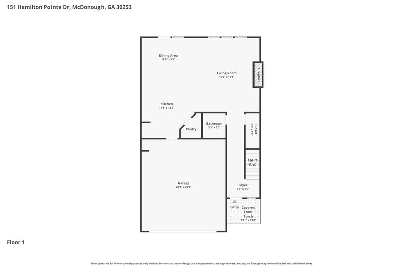 2,470/Mo, 151 Hamilton Pointe Dr McDonough, GA 30253 Floor Plan View