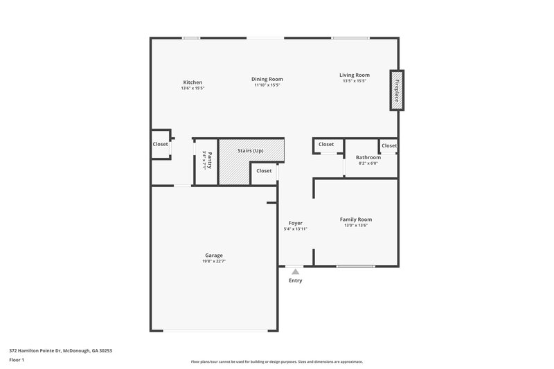 2,340/Mo, 372 Hamilton Pointe Dr McDonough, GA 30253 Floor Plan View