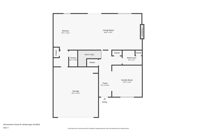 2,300/Mo, 322 Hamilton Pointe Dr McDonough, GA 30253 Floor Plan View