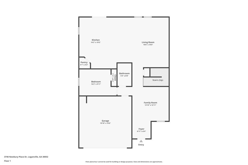 2,580/Mo, 3740 Newbury Place Dr Loganville, GA 30052 Floor Plan View