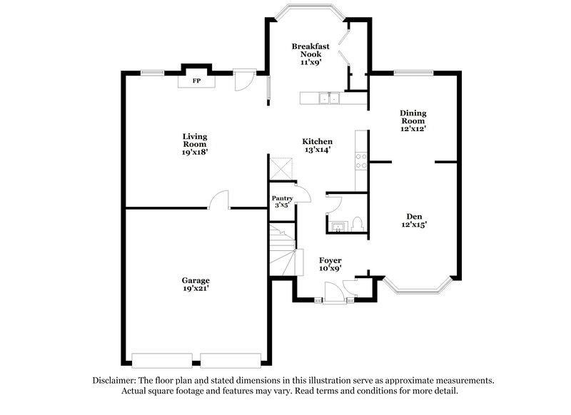 2,445/Mo, 5089 Galleon Crossing Decatur, GA 30035 Floorplan View
