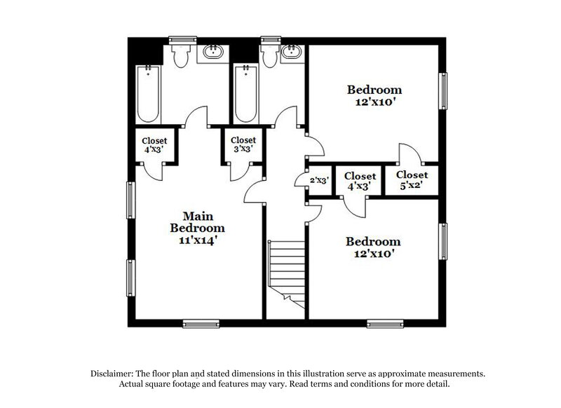2,840/Mo, 1241 Owen Cir Sugar Hill, GA 30518 Floor Plan View 3